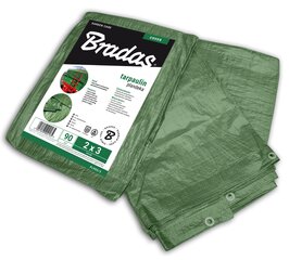 Sustiprintas sodo tentas Bradas Green 3x4 m, 90 g m2 kaina ir informacija | Sodo įrankiai | pigu.lt