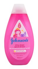 Johnson´s Kids Shiny Drops шампунь для детей 500 мл цена и информация | Косметика для мам и детей | pigu.lt