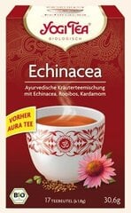 Пряный аюрведический чай с эхинацеей Yogi Tea Echinacea, экологичный, 17 пакетов цена и информация | Чай | pigu.lt