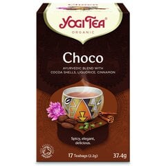 Шоколадный пряный аюрведический чай Yogi Tea Choco, экологичный, 17 пакетов цена и информация | Чай | pigu.lt