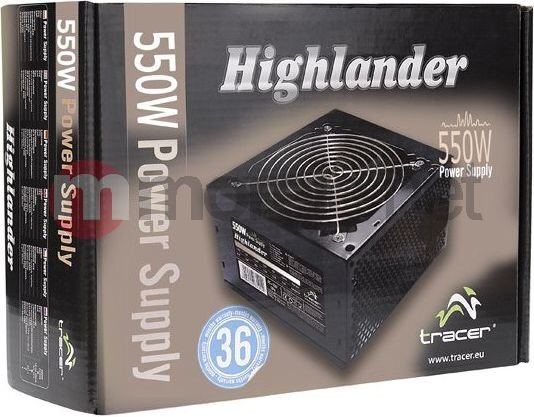 Tracer Highlander Silent 550W (TRAZAS42605) kaina ir informacija | Maitinimo šaltiniai (PSU) | pigu.lt