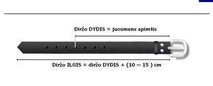 Odinis diržas vyrams CezMar 8540 цена и информация | Мужские ремни | pigu.lt