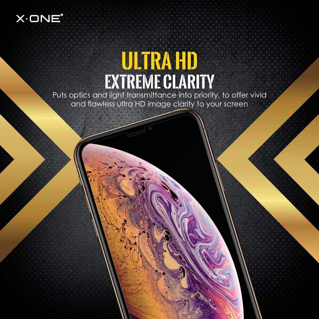 X-ONE apsauginis stiklas, skirtas iPhone X kaina ir informacija | Apsauginės plėvelės telefonams | pigu.lt
