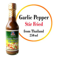 Česnakų - pipirų padažas marinatams, kepimu. Garlic Pepper Stir Fried sauce. Healty Boy Brand, 250 ml kaina ir informacija | Padažai | pigu.lt