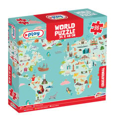 Dėlionė Grafix Pasaulis (World), 96 d. kaina ir informacija | Dėlionės (puzzle) | pigu.lt