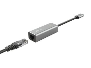 Адаптер Trust Dalyx USB-C/RJ45, 10 см цена и информация | Trust Компьютерные аксессуары | pigu.lt