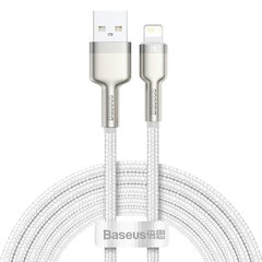 Кабель Baseus Cafule Series USB IP 2.4A 2м, белый CALJK-B02 цена и информация | Кабели для телефонов | pigu.lt