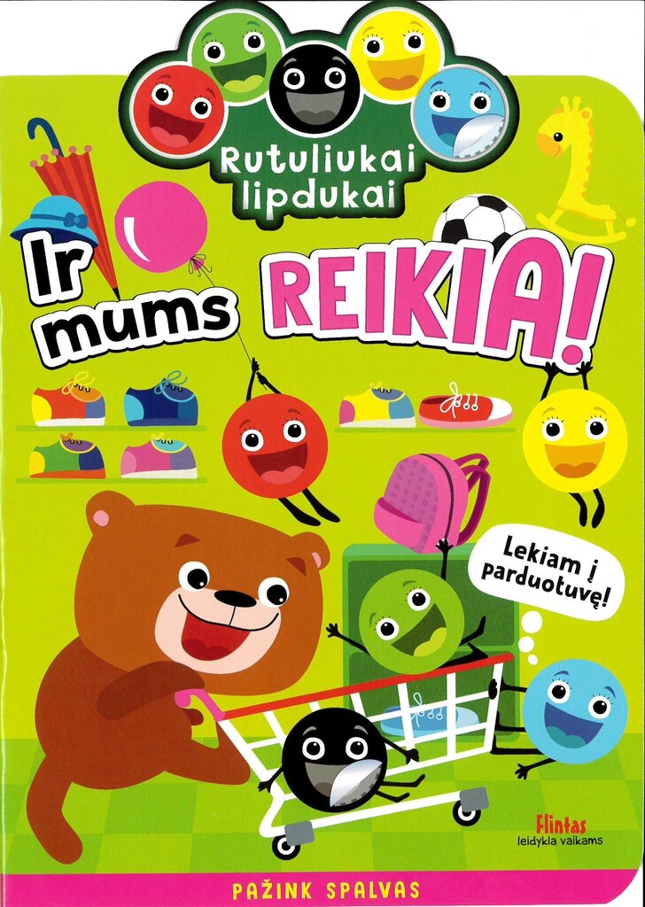 Rutuliukai lipdukai. Ir mums reikia kaina ir informacija | Spalvinimo knygelės | pigu.lt