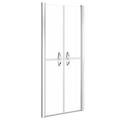 Dušo durys, skaidrios, 81x190cm, ESG kaina ir informacija | Dušo durys ir sienelės | pigu.lt