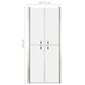 Dušo durys, matinės, 71x190cm, ESG kaina ir informacija | Dušo durys ir sienelės | pigu.lt