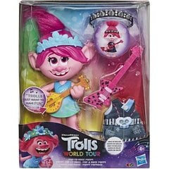 Lėlė - trolis Hasbro Dreamworks Trolls World Tour Pop-To-Rock Poppy Singing kaina ir informacija | Žaislai mergaitėms | pigu.lt