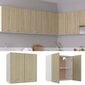 Virtuvės spintelė, 60x31x60 cm, ąžuolo spalvos kaina ir informacija | Virtuvinės spintelės | pigu.lt
