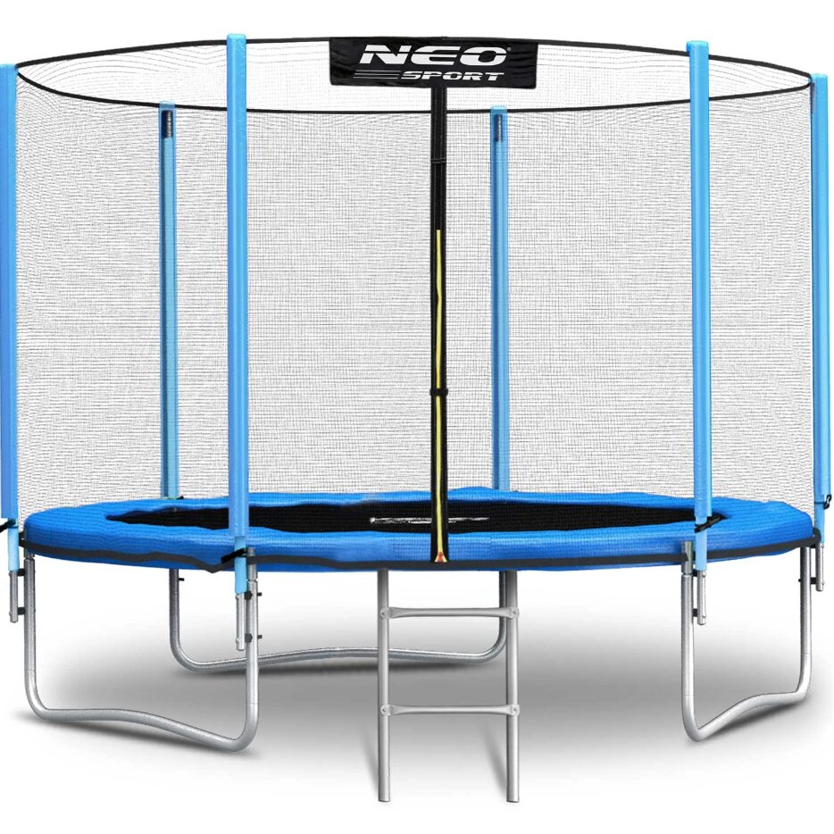 Neo Sport batutas su išoriniu tinklu ir kopėčiomis, 183 cm kaina ir informacija | Batutai | pigu.lt