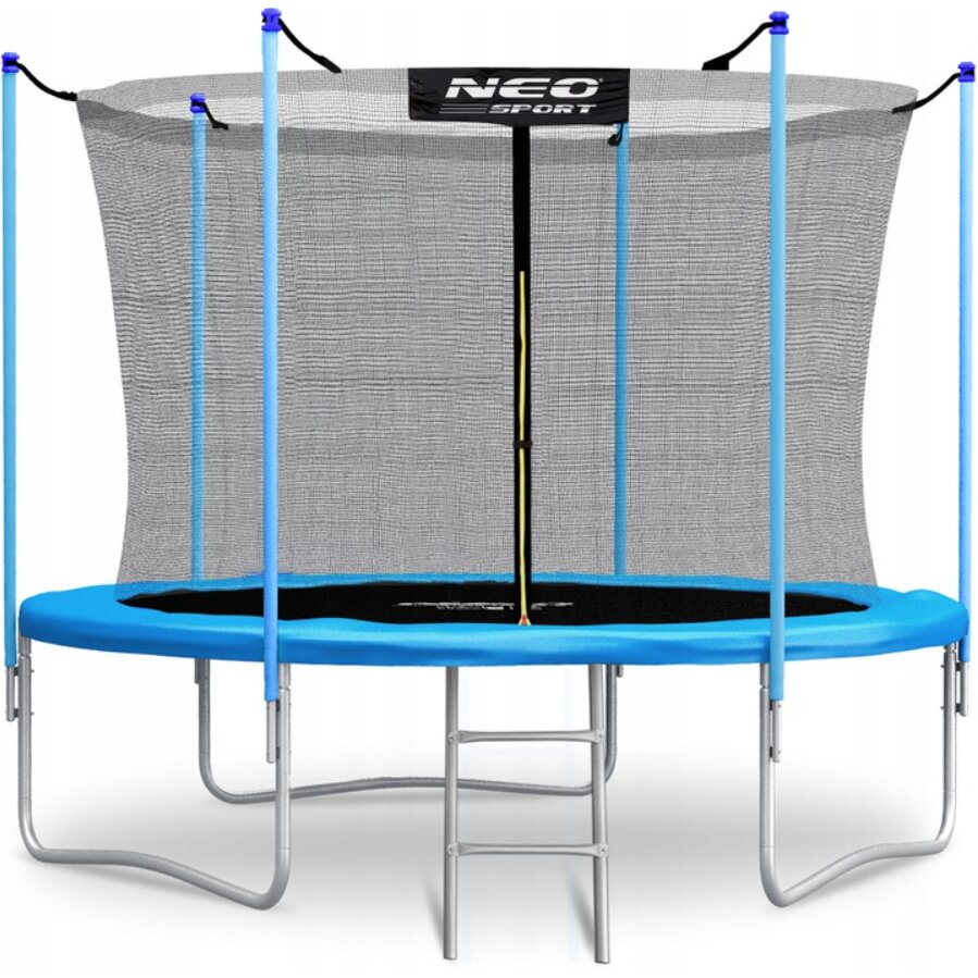 Neo Sport batutas su vidiniu tinklu ir kopėčiomis, 312 cm kaina ir informacija | Batutai | pigu.lt