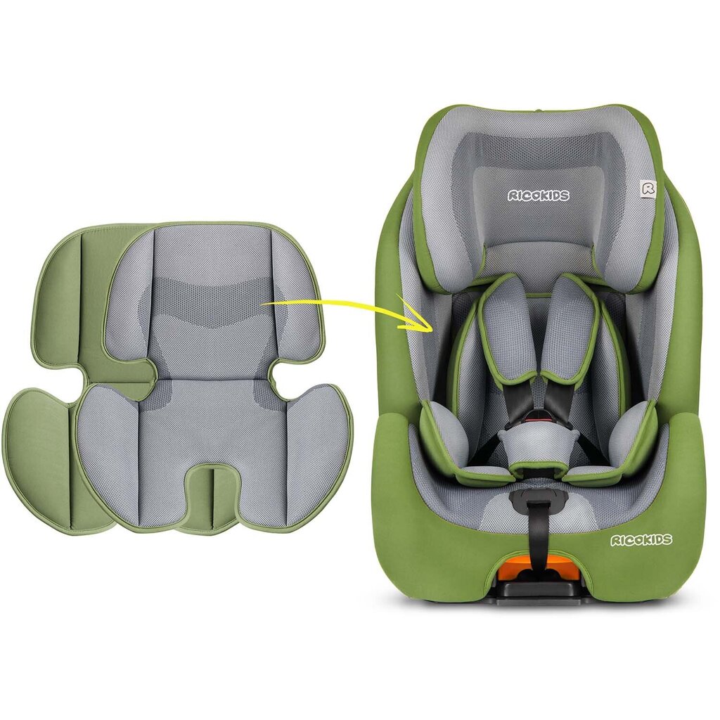 Automobilinė kėdutė Ricokids Qway, 9-36 kg, green цена и информация | Autokėdutės | pigu.lt