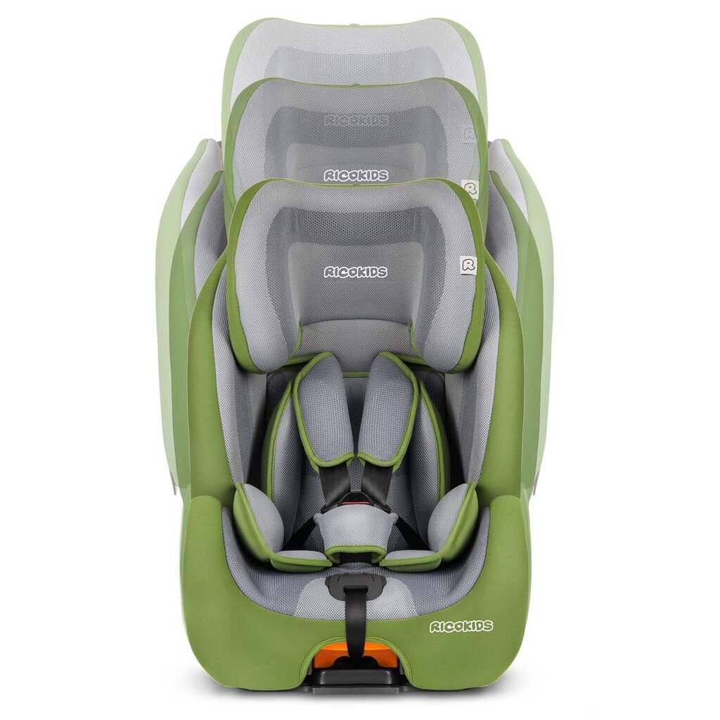 Automobilinė kėdutė Ricokids Qway, 9-36 kg, green kaina ir informacija | Autokėdutės | pigu.lt