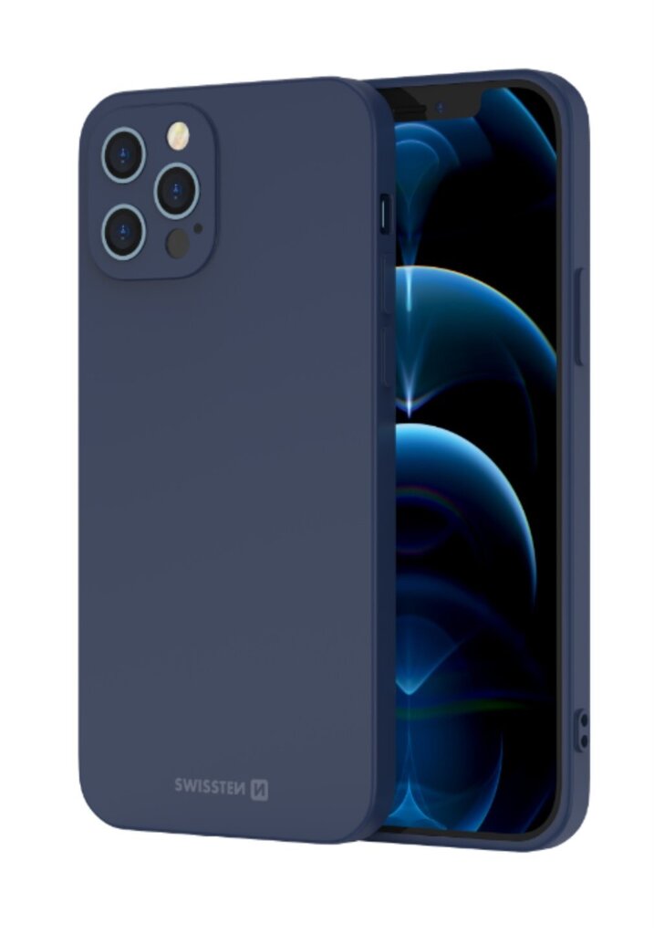 Swissten Soft Joy Silicone Case for Huawei P40 Lite Blue kaina ir informacija | Telefono dėklai | pigu.lt