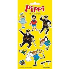 Pippi animacinių filmų lipdukai 18vnt. kaina ir informacija | Lavinamieji žaislai | pigu.lt