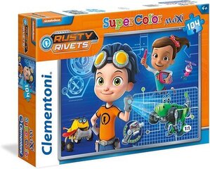 Dėlionė Nickelodeon Rusty Rivets maxi, 104 detalės kaina ir informacija | Dėlionės (puzzle) | pigu.lt