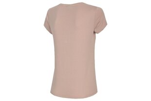 Marškinėliai moterims 4F H4L21-TSD034-56S, rožiniai kaina ir informacija | Marškinėliai moterims | pigu.lt