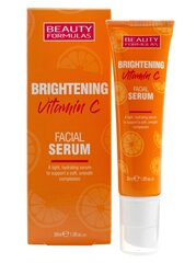 Осветляющая сыворотка для кожи лица Beauty Formulas Vitamin C 30 мл цена и информация | Сыворотки для лица, масла | pigu.lt