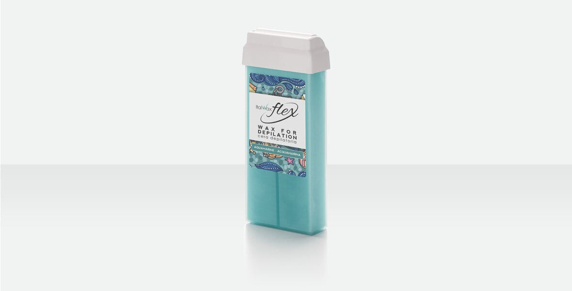 Depiliacinis vaškas Italwax Flex Aquamarine, 100 ml kaina ir informacija | Depiliacijos priemonės | pigu.lt