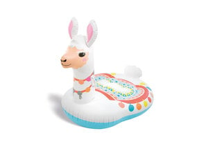 Надувной плот Intex Cute Lama Ride-On, 135x94x112 см цена и информация | Надувные и пляжные товары | pigu.lt