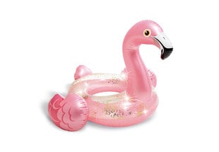 Надувной круг Intex Glitter Flamingo, 99x89x71 см цена и информация | Надувные и пляжные товары | pigu.lt