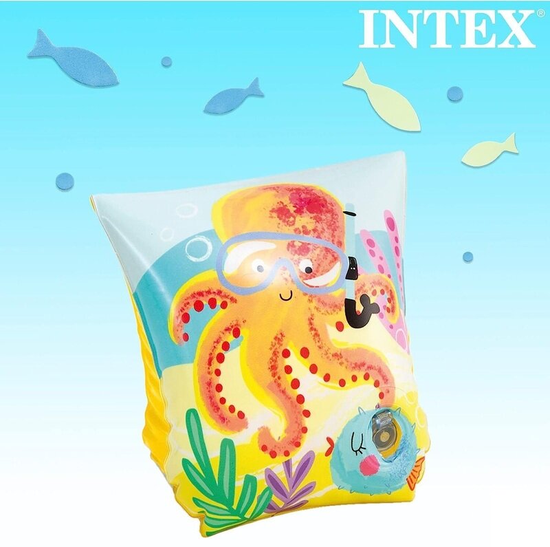 Pripučiamos rankovės Intex Tropical Buddies, 23x15 cm цена и информация | Plaukimo liemenės ir rankovės | pigu.lt