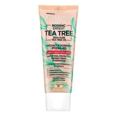 Eveline Botanic Expert Tea Tree Foundation 01 Фарфор, 30 мл цена и информация | Пудры, базы под макияж | pigu.lt