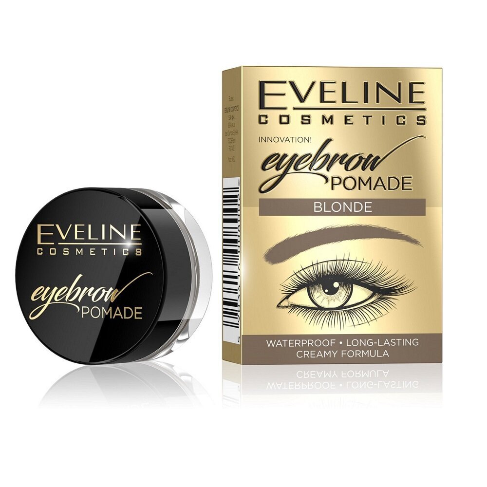 Antakių pomada Eveline Cosmetics Eyebrow Pomade Blonde, 4 g цена и информация | Antakių dažai, pieštukai | pigu.lt
