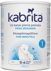 Молочная смесь Kabrita 1 Infant formula, 0-6 месяцев, 800г цена и информация | Начальные детские смеси и смеси специального назначения | pigu.lt