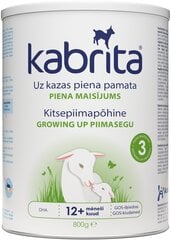 Pieno mišinys Kabrita 3 Growing-up formula, 12 mėn+, 800g kaina ir informacija | Tolesnio maitinimo mišiniai | pigu.lt