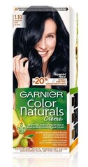 Стойкая краска для волос Garnier Color Naturals, Jet Black цена и информация | Краска для волос | pigu.lt