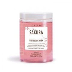 Маска для волос Inebrya Sakura, 1000 мл цена и информация | Средства для укрепления волос | pigu.lt