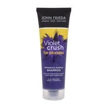 Geltonus tonus neutralizuojantis šampūnas John Frieda Sheer Blonde Violet Crush Intensive Purple Shampoo for Brassy 250 ml kaina ir informacija | Šampūnai | pigu.lt