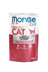 Monge Grill sterilizuotoms katėms su veršiena, 85 g kaina ir informacija | Konservai katėms | pigu.lt