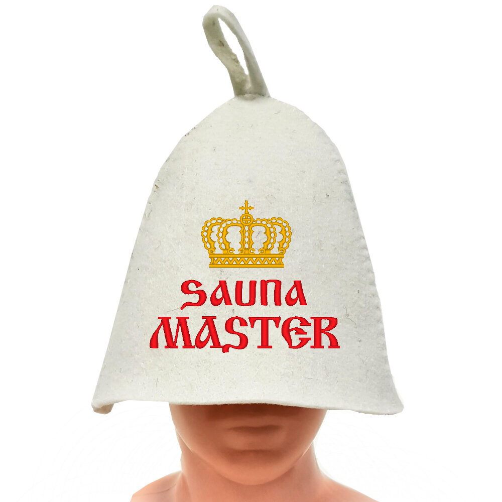 Pirties kepurė su užrašu Sauna master kaina ir informacija | Saunos, pirties aksesuarai | pigu.lt