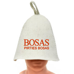 Банная шапка с надписью Pirties BOSAS цена и информация | Аксессуары для сауны и бани | pigu.lt