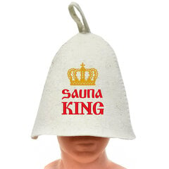 Банная шапка с надписью SAUNA KING цена и информация | Аксессуары для сауны и бани | pigu.lt