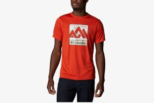 Мужская футболка Columbia Zero Rules S S Graphic Shirt 1533291846, красная цена и информация | Футболка мужская | pigu.lt