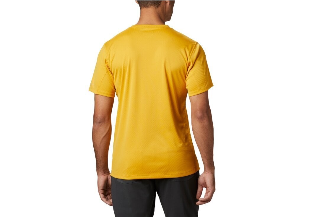 Marškinėliai vyrams Columbia Zero Rules Short Sleeve Shirt 1533313790, geltoni kaina ir informacija | Vyriški marškinėliai | pigu.lt