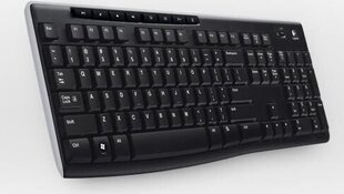 Беспроводная клавиатура Logitech K270 (NO), черная цена и информация | Клавиатуры | pigu.lt