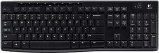 Беспроводная клавиатура Logitech K270 (NO), черная цена и информация | Клавиатуры | pigu.lt