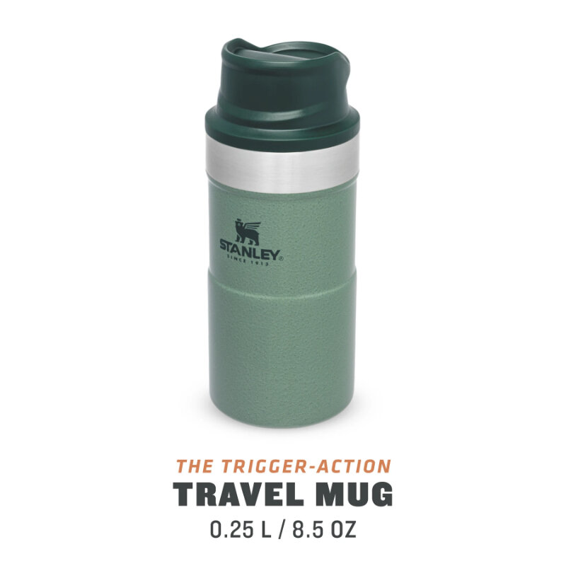 Stanley terminis puodelis The Trigger-Action Travel Mug Classic 0.25 l цена и информация | Termosai, termopuodeliai | pigu.lt