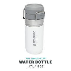 Термобутылка The Quick Flip Water Bottle Go, 0,47 л, голубая цена и информация | Термосы, термокружки | pigu.lt