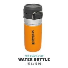 Stanley termo butelis The Quick Flip Water Bottle Go, 0.47 l, geltonas kaina ir informacija | Termosai, termopuodeliai | pigu.lt