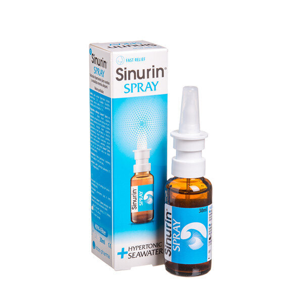 Preparatas nosies gleivinei, Sinurin Spray nosies purškalas, 30 ml kaina |  pigu.lt