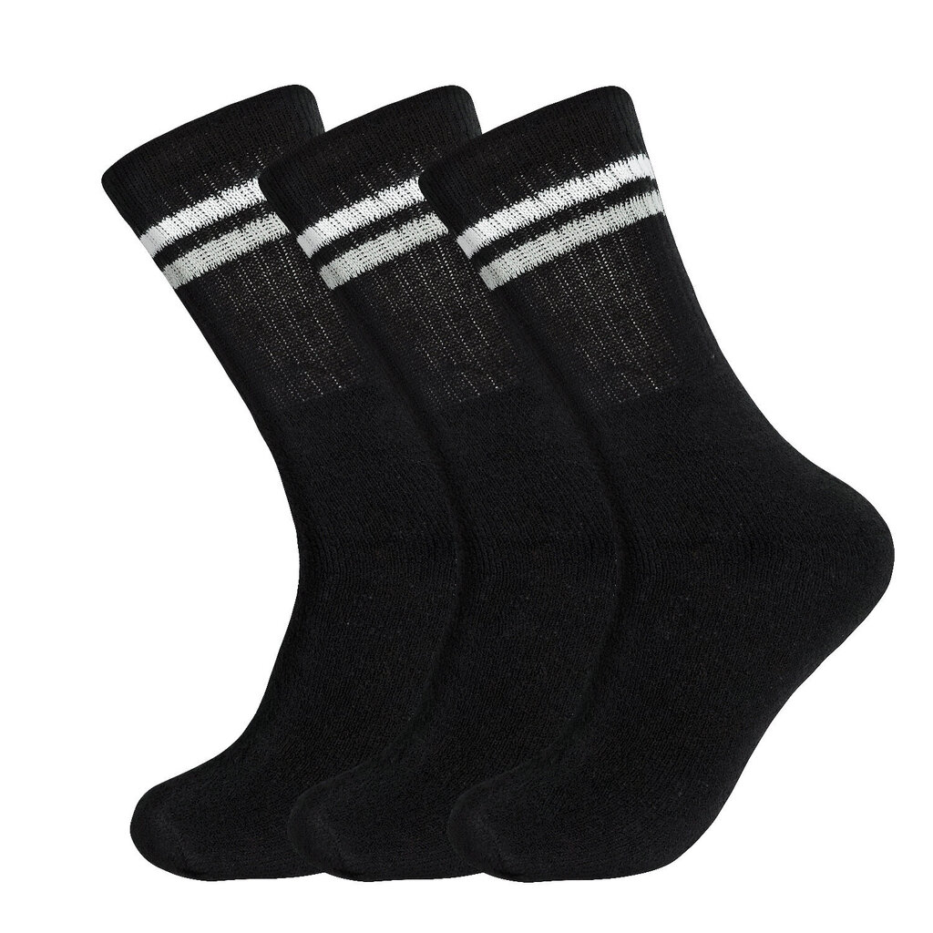 Vyriškos kojinės Bisoks 3P 11011k black/2 stripes white/light grey kaina ir informacija | Vyriškos kojinės | pigu.lt