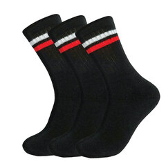 Vyriškos kojinės Bisoks 3P 11011k black/2 stripes white/red kaina ir informacija | Vyriškos kojinės | pigu.lt